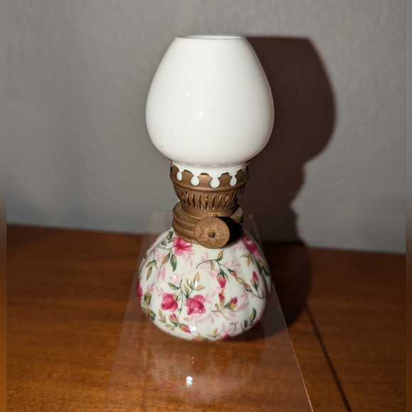 Lefton Rose Chintz Finger Lamp 686R Vintage - Picture 2 of 12